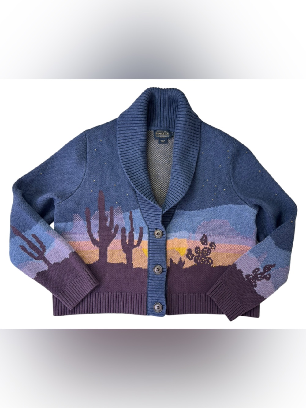 Pendleton Starry Night Western Cardigan Large - Picture 7 of 11